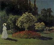 Claude Monet Lady in the Garden oil painting artist